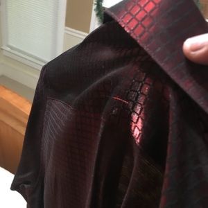 Glossy vintage see through shirt